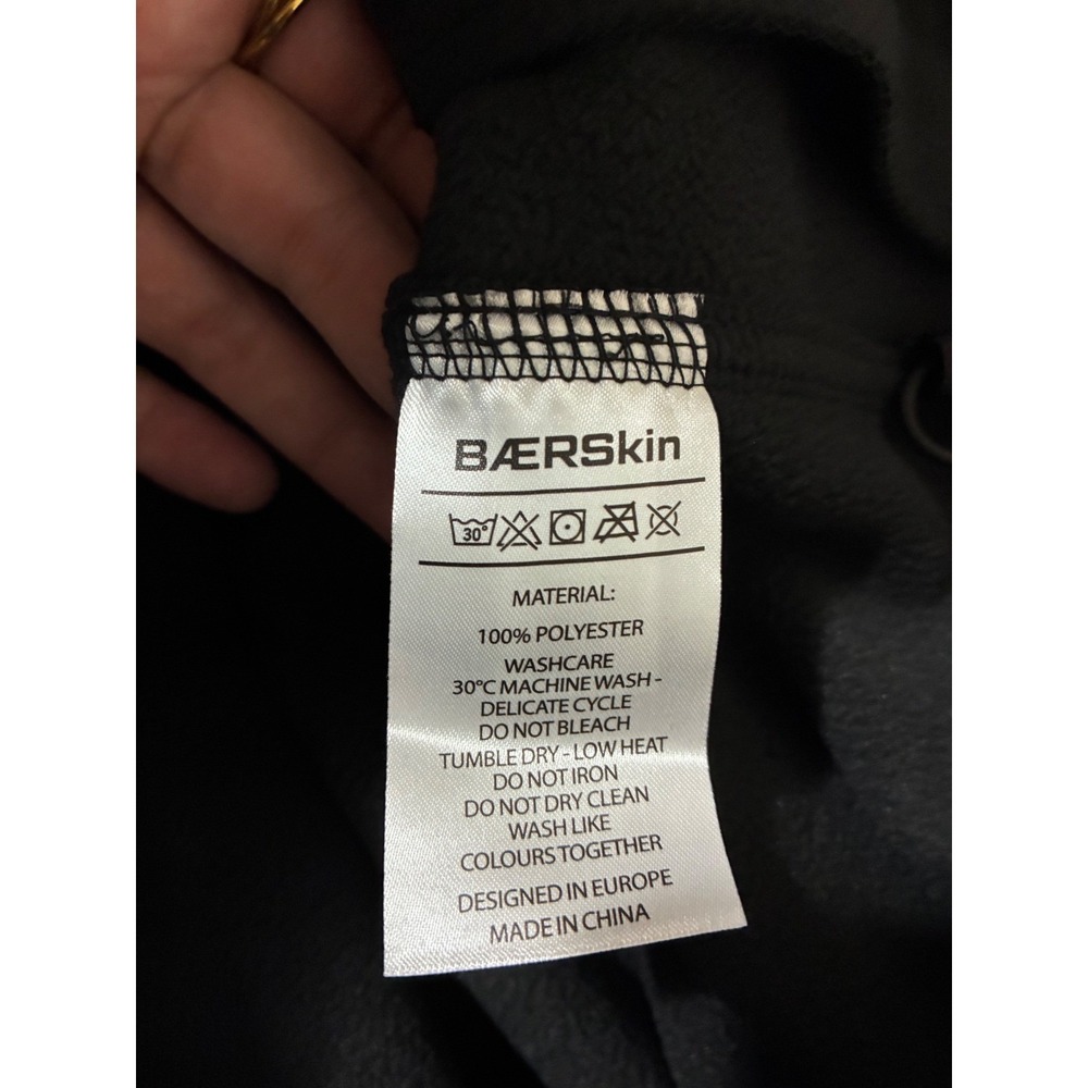Baerskin Tactical Supply Co Mens Black Fleece Full Zip Hoodie Jacket Lg NWT 4.0 - Picture 4 of 10